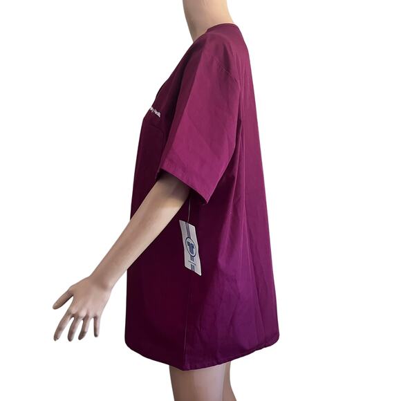 Dignity Health Scrub Top Burgundy Pullover New Vneck Medical - Picture 10 of 14